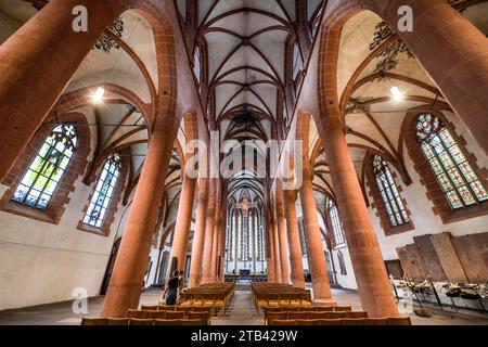 Hauptschiff, Heiliggeistkirche, Heidelberg, Baden-Württemberg, Deutschland *** Heiliggeistkirche, Heidelberg, Baden Württemberg, Deutschland Credit: Imago/Alamy Live News Stockfoto