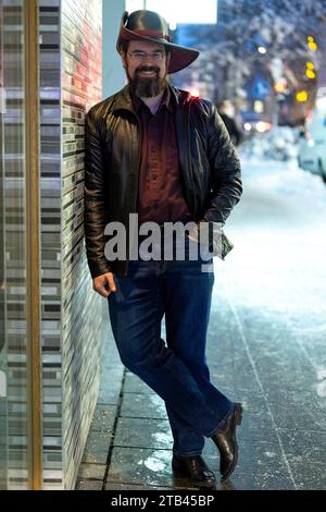 München, Deutschland. Dezember 2023. Der US-amerikanische Autor Christopher Paolini. Quelle: Lennart Preiss/dpa/Alamy Live News Stockfoto