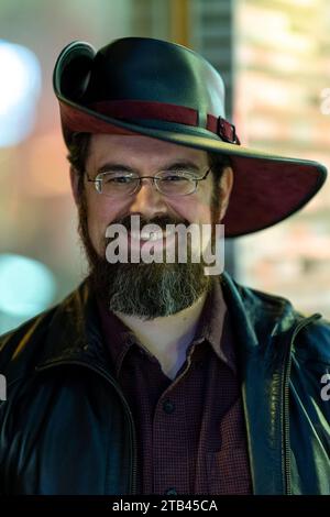 München, Deutschland. Dezember 2023. Der US-amerikanische Autor Christopher Paolini. Quelle: Lennart Preiss/dpa/Alamy Live News Stockfoto