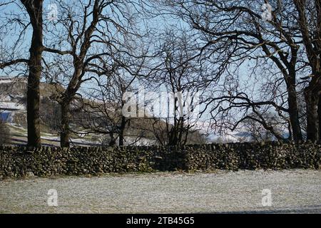 Winter in Littondale, The Dales, North Yorkshire, England, Großbritannien Stockfoto