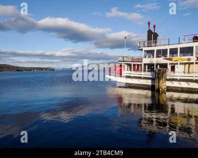 Minne-Ha-Ha Steamboat, Lake George, NY, USA Stockfoto