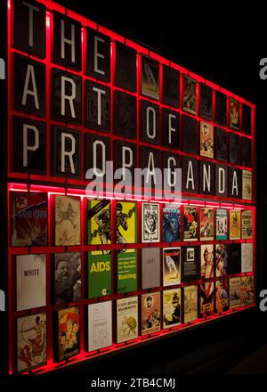 Art of Propaganda Ausstellung, International Spion Museum, Washington, DC Stockfoto