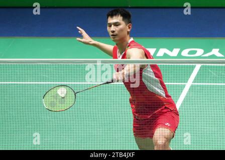 Zhao Junpeng aus Chine während der Yonex Internationaux de, Frankreich. , . In der Glaz Arena in Cesson-Sévigné, Frankreich. Foto: Laurent Lairys/DPPI Stockfoto