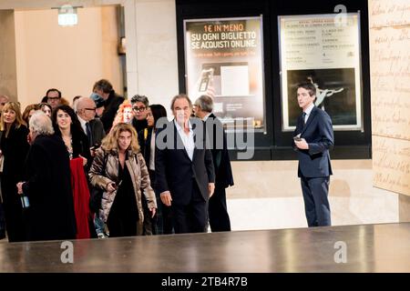 ROM, ITALIEN - DICEMBER 04, Oliver Stone nimmt an einem Fotobesuch des Films „Nuclear Now on Dicember 04, 2023 in Rom, Italien Teil. (Foto: Giovanna Onofri) Stockfoto