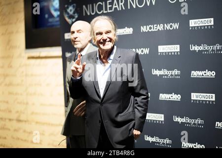 ROM, ITALIEN - DICEMBER 04, Oliver Stone nimmt an einem Fotobesuch des Films „Nuclear Now on Dicember 04, 2023 in Rom, Italien Teil. (Foto: Giovanna Onofri) Stockfoto