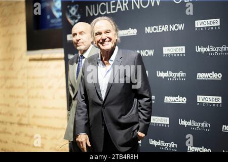 ROM, ITALIEN - DICEMBER 04, Oliver Stone nimmt an einem Fotobesuch des Films „Nuclear Now on Dicember 04, 2023 in Rom, Italien Teil. (Foto: Giovanna Onofri) Stockfoto