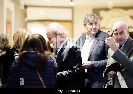 ROM, ITALIEN - DICEMBER 04, Oliver Stone nimmt an einem Fotobesuch des Films „Nuclear Now on Dicember 04, 2023 in Rom, Italien Teil. (Foto: Giovanna Onofri) Stockfoto