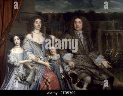 Die Familie von Sir Robert Vyner von John Michael Wright. Stockfoto