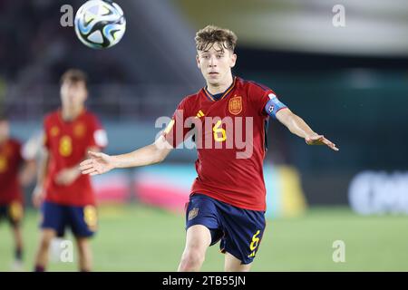 Surakarta, Indonesien. November 2023. Spaniens Pau Prim beim Achtelfinale der FIFA U-17-Weltmeisterschaft Indonesien 2023 gegen Spanien 2-1 Japan im Manahan-Stadion in Surakarta, Indonesien, 20. November 2023. Quelle: AFLO/Alamy Live News Stockfoto