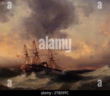 Reise der Fregatte Ertugrul nach Japan durch Commodore Mirliva Nuri 1839 1906. Stockfoto