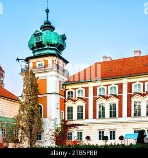Ein Fragment des Lubomirski-Schlosses in Lancut ist eines der schönsten Schloss- und Parkensembles in Polen. Stockfoto