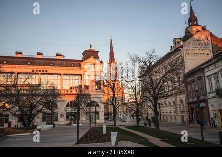 Novi Sad: Theaterplatz (Pozorisni trg). Serbien Stockfoto