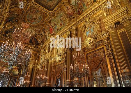 Grand Foyer - Palace Garnier, Paris Stockfoto