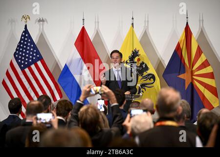 Arizona, Usa. Dezember 2023. Der niederländische Premierminister Mark Rutte wurde während einer Handelsmission der flämischen Regierung in Arizona und Kalifornien am Montag, den 4. Dezember 2023, aufgenommen. BELGA FOTO DIRK WAEM Credit: Belga News Agency/Alamy Live News Stockfoto