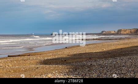 Seaham Hall Beach, County Durham, England, Großbritannien Stockfoto