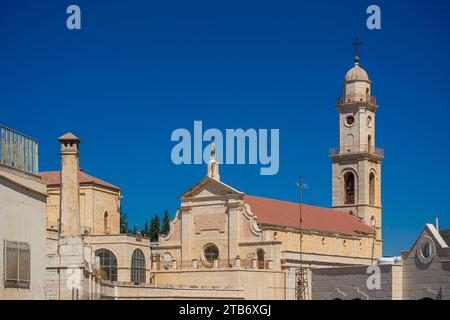 Blick auf das Salesianerkloster in Bethlehem, Westjordanland, Palästina Stockfoto