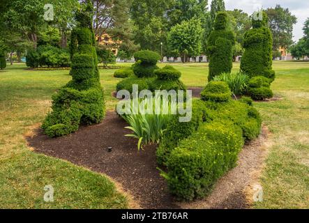 Der Topiary Garden (Deaf School Park) in Columbus Ohio Stockfoto