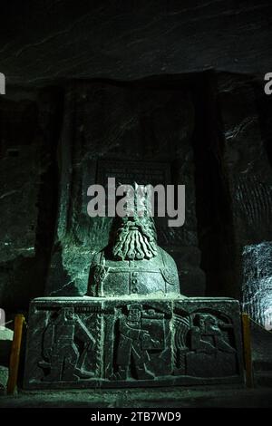 Polen, Wieliczka: Das Salzbergwerk Wieliczka (Kopalnia soli Wieliczka), das seit dem 13. Jahrhundert in Betrieb ist, ist ein polnisches historisches Denkmal (Pomnik Histo) Stockfoto