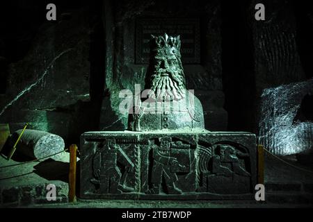Polen, Wieliczka: Das Salzbergwerk Wieliczka (Kopalnia soli Wieliczka), das seit dem 13. Jahrhundert in Betrieb ist, ist ein polnisches historisches Denkmal (Pomnik Histo) Stockfoto