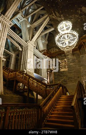 Polen, Wieliczka: Das Salzbergwerk Wieliczka (Kopalnia soli Wieliczka), das seit dem 13. Jahrhundert in Betrieb ist, ist ein polnisches historisches Denkmal (Pomnik Histo) Stockfoto