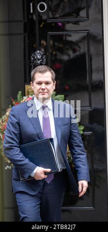London, Großbritannien. Dezember 2023. Robert Jenrick, Einwanderungsminister, Kabinettssitzung in der Downing Street 10 London. Quelle: Ian Davidson/Alamy Live News Stockfoto