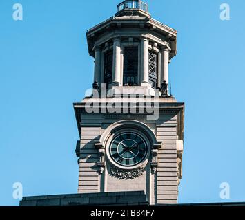 Der Uhrenturm des Zollhauses Jianghan in Wuhan, China Stockfoto