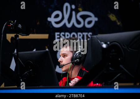 ESPOO, FINNLAND - 1. DEZEMBER: David „Frozen“ Cernansky von MOUZ während des Elisa Masters Espoo 2023 - Tag 3 in Metro Areena am 1. Dezember 2023 in Espoo, Finnland. (Foto: Gabriel Calvino Alonso/Orange Pictures) Stockfoto