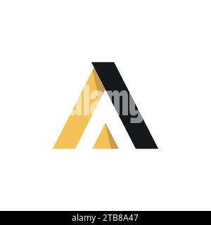 Ursprüngliche Vektorvorlage für Ein Letter-Logo. Ein Vektorbild mit einem Buchstaben-Logo. Kreativer Buchstabe ein Logo-Vektorbild Stock Vektor