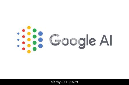 Google AI-Logo. Redaktioneller Vektor Stock Vektor