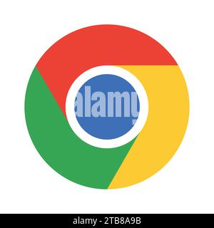 Google Chrome-Logo-Symbol. Editorial Stock Vektor. Google Chrome App flache Symbol Clipart Vektor transparenter Hintergrund Logo png Download Stock Vektor