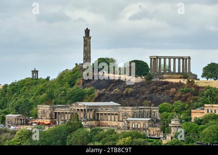 Schottland, Edinburgh: Calton Hill, UNESCO-Weltkulturerbe Stockfoto