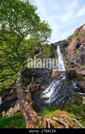 Schottland, Isle of Mull: EAS Fors Waterfall Stockfoto