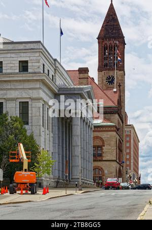 Die ehemalige Staatshalle von 1842, stark verändert und erweitert mit einem Gerichtssaal, wurde vom Kapitol verlegt. Stockfoto