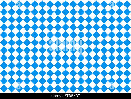 Blauer und weißer Hintergrund mit nahtlosem geometrischem Muster Stock Vektor