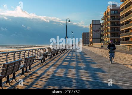 Long Beach Boardwalk, Long Island, NYC, USA. Stockfoto