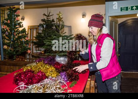 Weihnachtsveranstaltung in der Salem Chapel, East Budleigh. Stockfoto