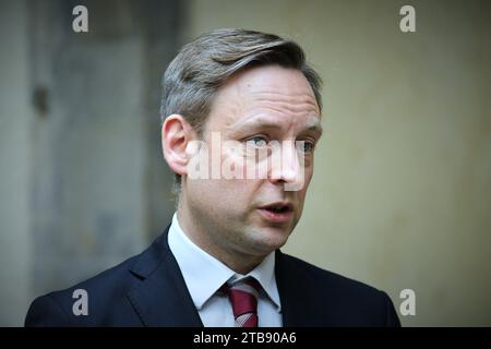 Edinburgh Schottland, Vereinigtes Königreich 05. Dezember 2023. Liam Kerr MSP im schottischen Parlament. Credit sst/alamy Live News Stockfoto