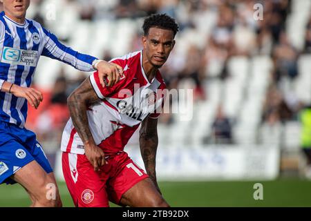 Terence Vancooten in Aktion, während er für Stevenage FC spielte Stockfoto