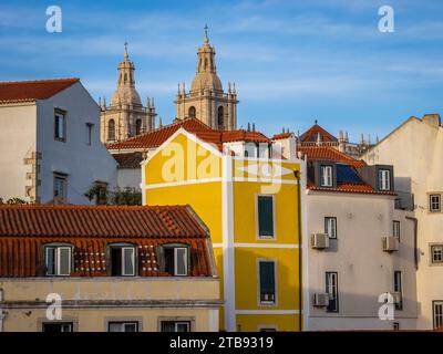 Das Kloster St. Vincent in der Altstadt von Alfama in Lissabon Portugal Stockfoto