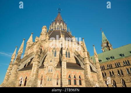 Canadian Library of Parliament auf dem Parliament Hill; Ottawa, Ontario, Kanada Stockfoto