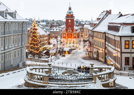 Der Hauptmarkt von Gotha in Thüringen Stockfoto