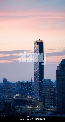 New York, USA - 15. April 2022: New York City Wolkenkratzer Architektur Stockfoto