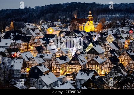 Das historische Zentrum von Freudenberg in Deutschland Stockfoto