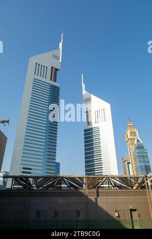 Dubai, Vereinigte Arabische Emirate - 21. Juni 2023: Dubai Wolkenkratzer Stockfoto