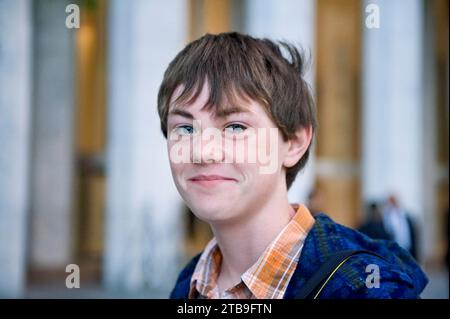 Porträt eines Teenagers; New York City, New York, Vereinigte Staaten von Amerika Stockfoto