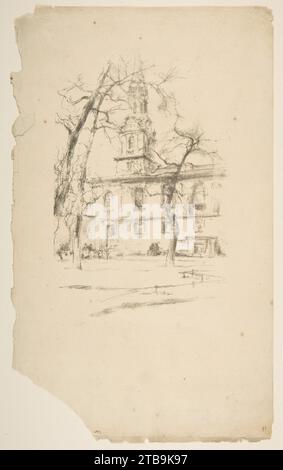 St. Giles-in-the-Fields 1917 von James McNeill Whistler Stockfoto