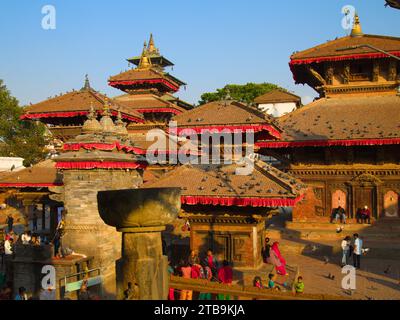 Nepal, Kathmandu, Durbar Square, Tempel, Stockfoto