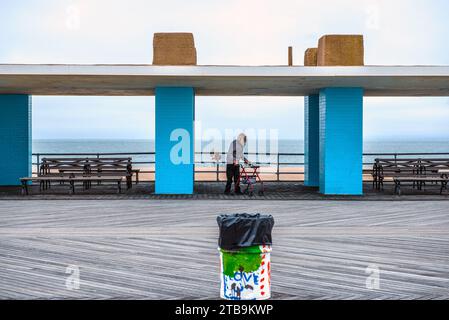 Coney Island Boardwalk, Brooklyn, New York, USA. Stockfoto