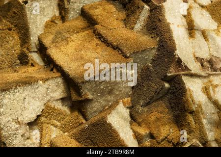 Schöne Mineral fossile Hintergrund Kristalle Mineralogie ornamental Stein Schmuck Edelsteine Bergbau Stockfoto