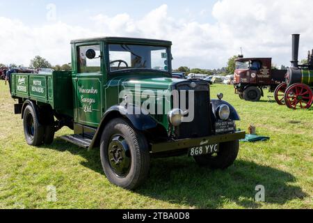 Drayton.Somerset.Vereinigtes Königreich.19. August 2023.Ein restaurierter Guy Wolf Truck aus dem Jahr 1934 ist auf einer Yesterdays Farmveranstaltung zu sehen Stockfoto